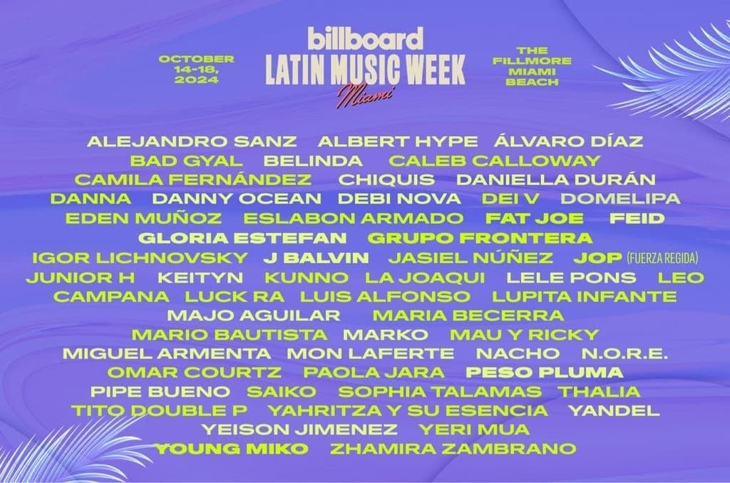 Would anyone like to go to some Latin Billboards events?